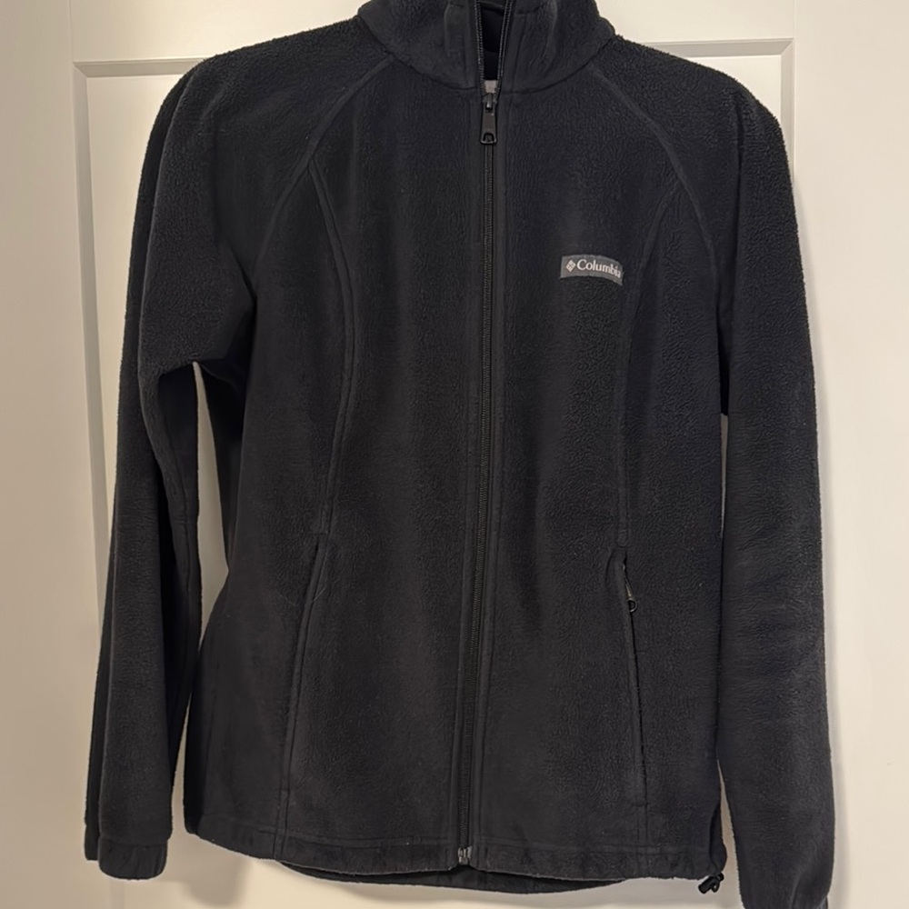 Columbia Charcoal Full-Zip Fleece Jacket